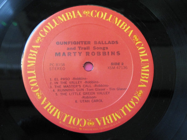 Marty Robbins : Gunfighter Ballads And Trail Songs (LP, Album, RE)