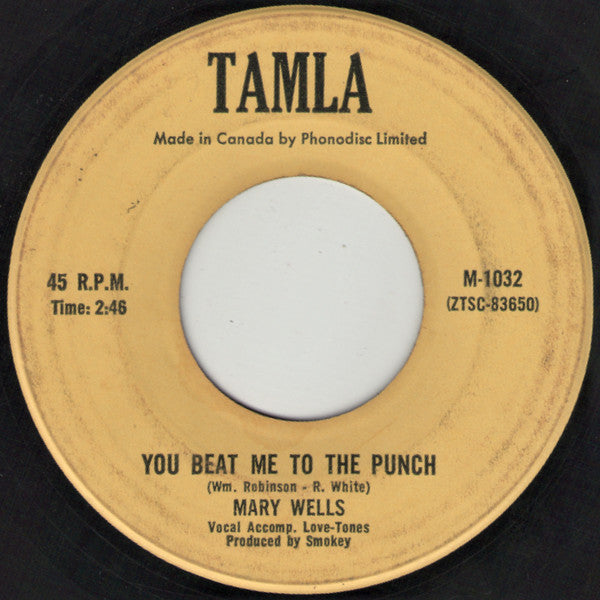 Mary Wells : You Beat Me To The Punch / Old Love (Let's Try It Again) (7", Single)