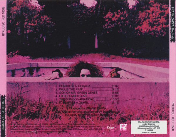 Frank Zappa : Hot Rats (CD, Album, Club, RE, RM, BMG)