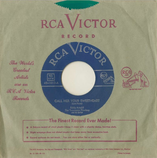Eddy Arnold The Tennessee Plowboy And His Guitar* : Call Her Your Sweetheart (7", Gre)