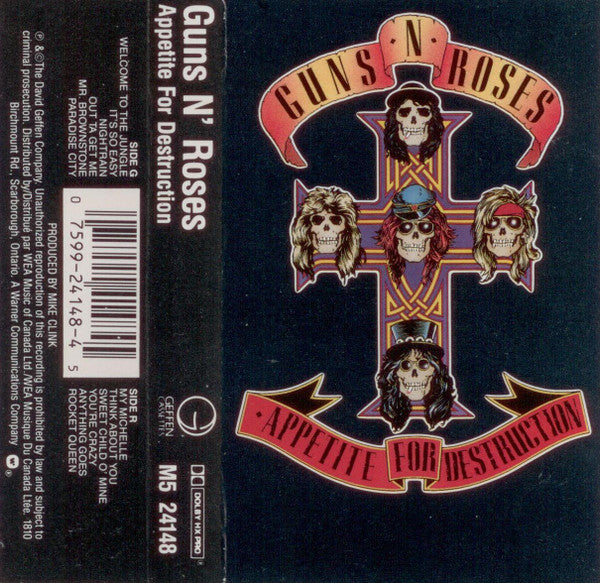 Guns N' Roses : Appetite For Destruction (Cass, Album, Dol)