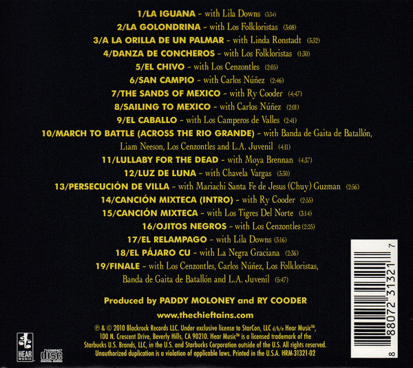 The Chieftains Featuring Ry Cooder : San Patricio (CD, Album, Die)
