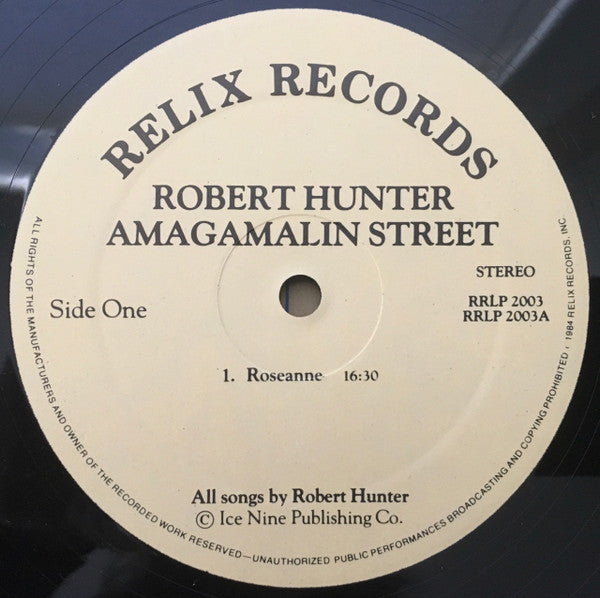 Robert Hunter : Amagamalin Street (2xLP, Album)