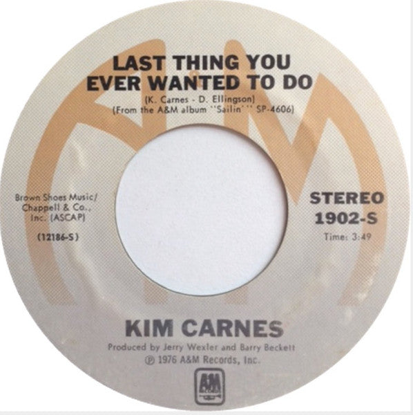 Kim Carnes : Let Your Love Come Easy (7")