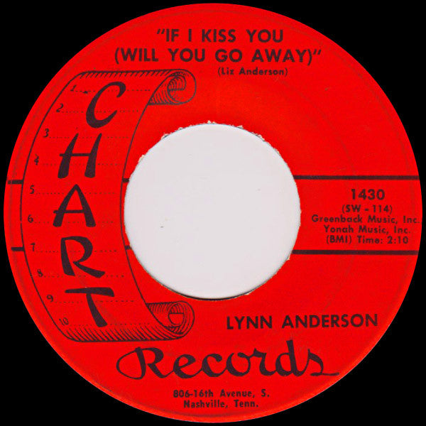 Lynn Anderson : If I Kiss You (Will You Go Away) / Then Go (7", Single)