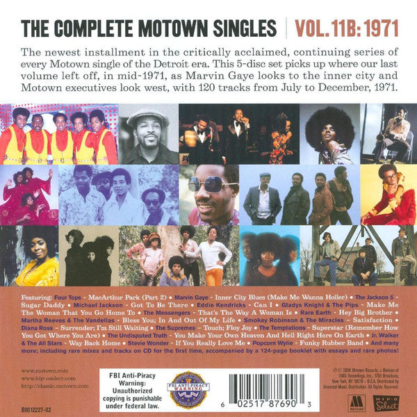 Various : The Complete Motown Singles | Vol. 11B: 1971 (7", Single, RE + 5xCD, Comp, Ltd, RM)