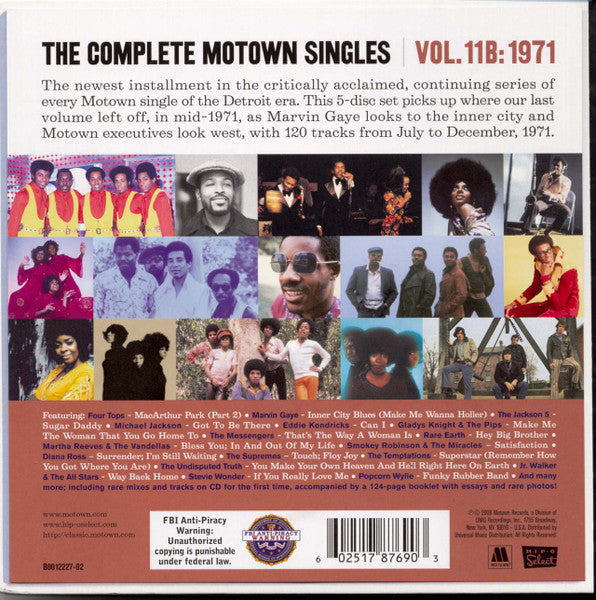 Various : The Complete Motown Singles | Vol. 11B: 1971 (7", Single, RE + 5xCD, Comp, Ltd, RM)