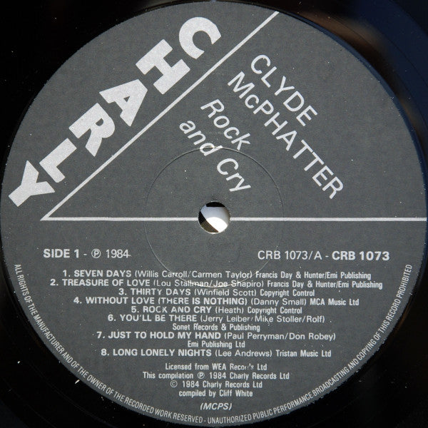 Clyde McPhatter : Rock And Cry (LP, Comp)