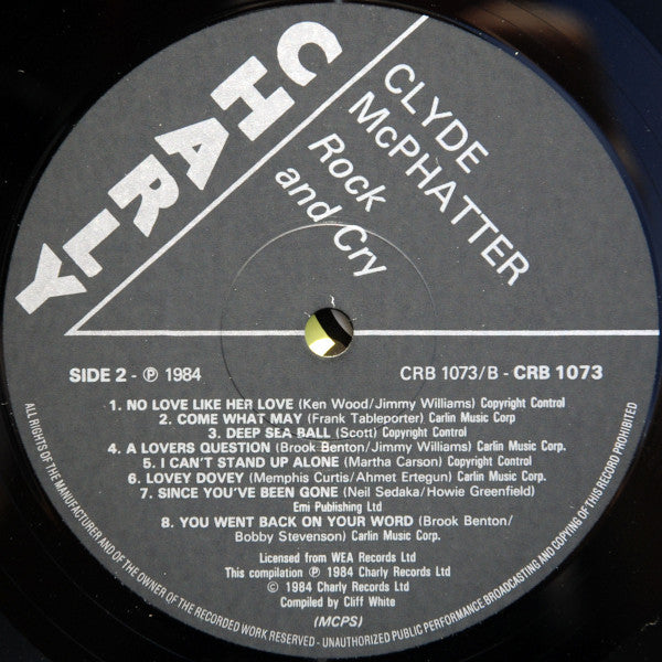 Clyde McPhatter : Rock And Cry (LP, Comp)