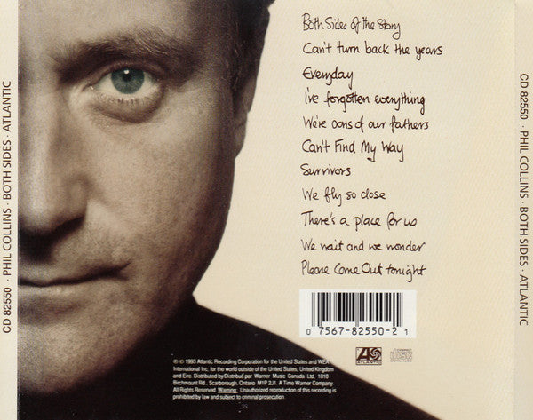 Phil Collins : Both Sides (CD, Album)