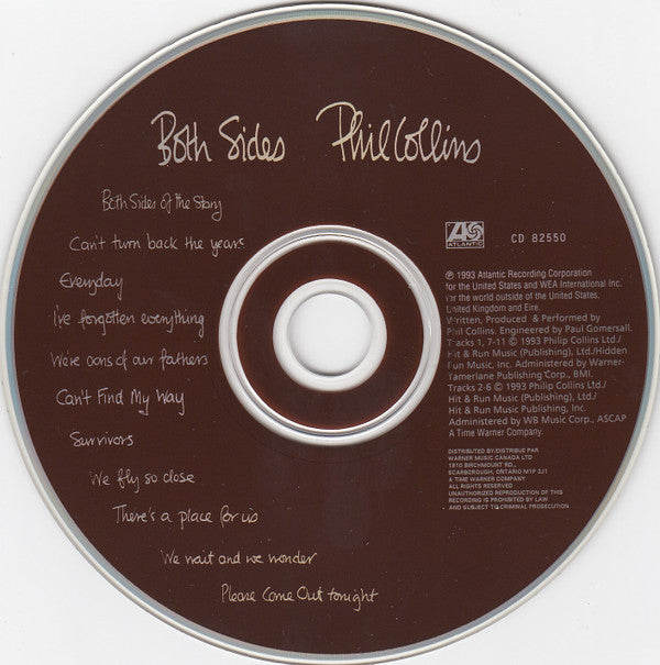 Phil Collins : Both Sides (CD, Album)