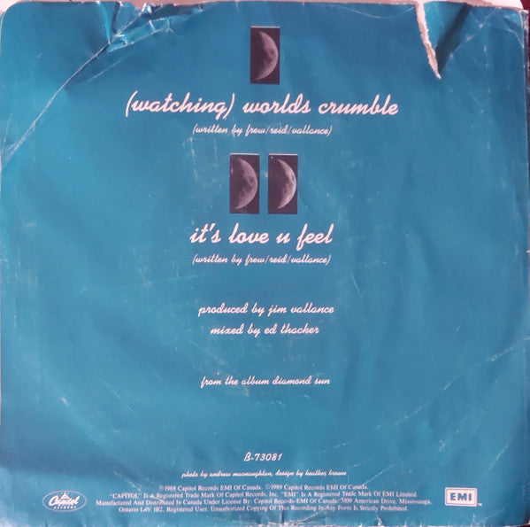 Glass Tiger : (Watching) Worlds Crumble (7", Single)