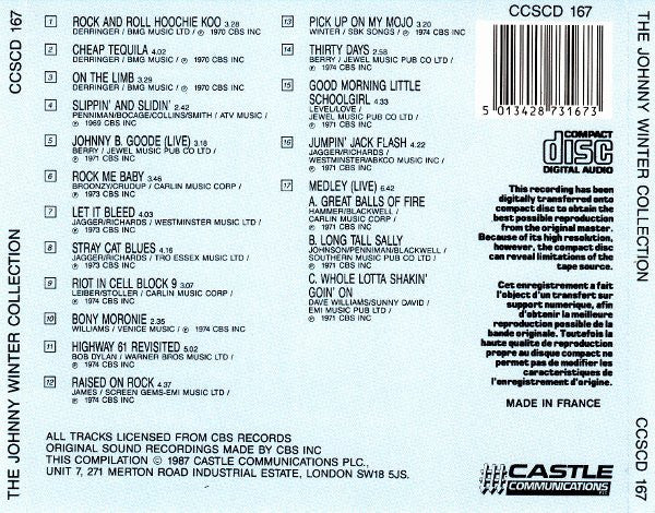 Johnny Winter : The Collection (CD, Comp)