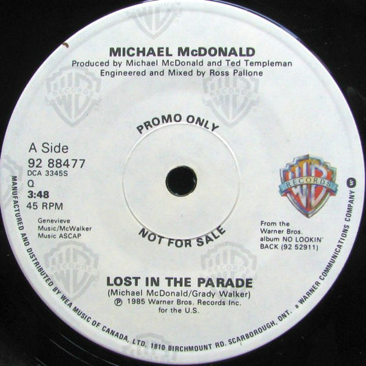 Michael McDonald : Lost In The Parade / By Heart (7", Promo)