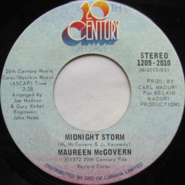 Maureen McGovern : The Morning After / Midnight Storm (7", Single)