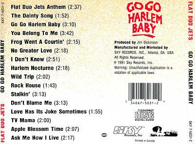 Flat Duo Jets : Go Go Harlem Baby (CD, Album)