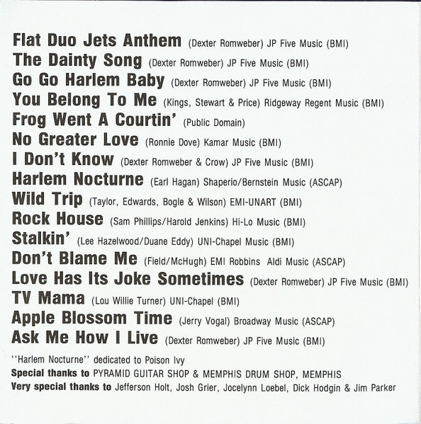 Flat Duo Jets : Go Go Harlem Baby (CD, Album)