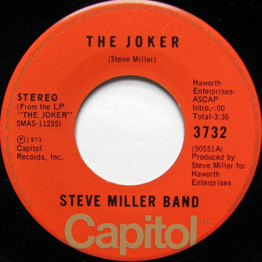 Steve Miller Band : The Joker (7", Single)