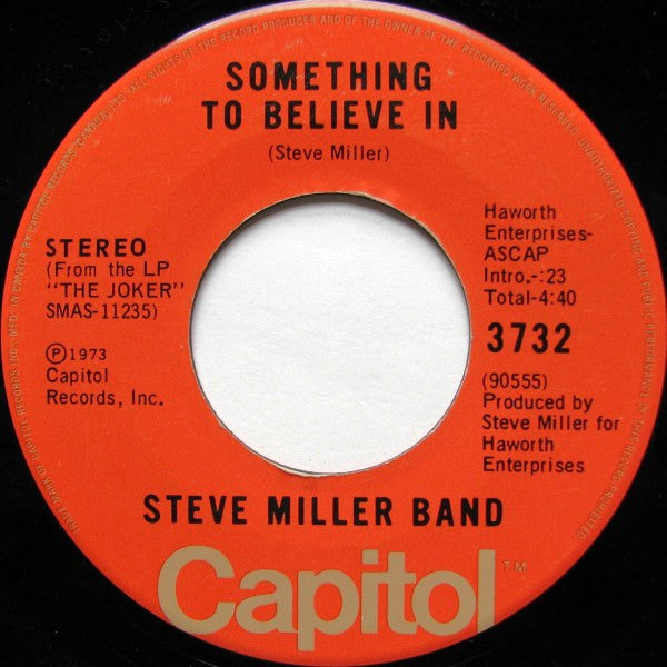 Steve Miller Band : The Joker (7", Single)