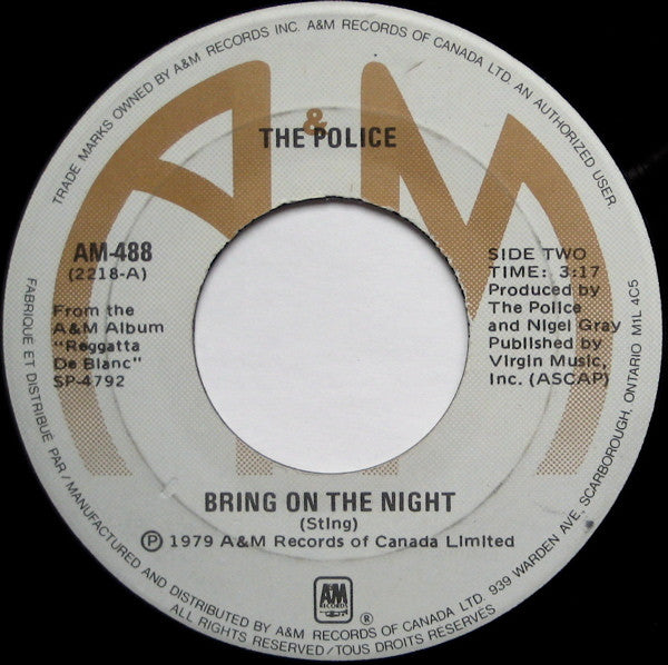 The Police : Walking On The Moon (7", Single)