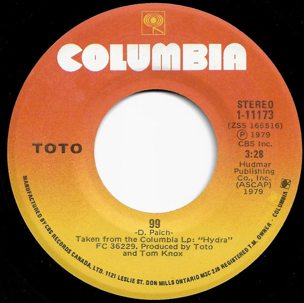 Toto : 99 (7", Single)