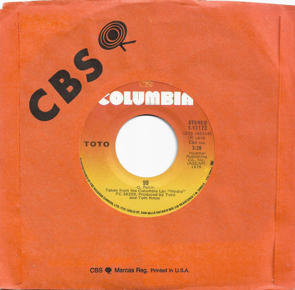 Toto : 99 (7", Single)