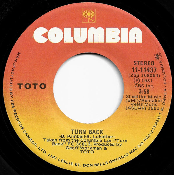 Toto : Goodbye Elenore (7")