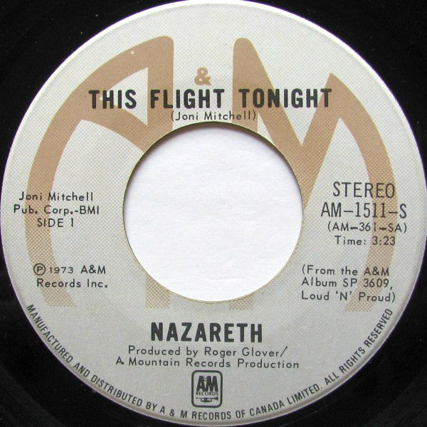 Nazareth (2) : This Flight Tonight / Go Down Fighting (7", Single)