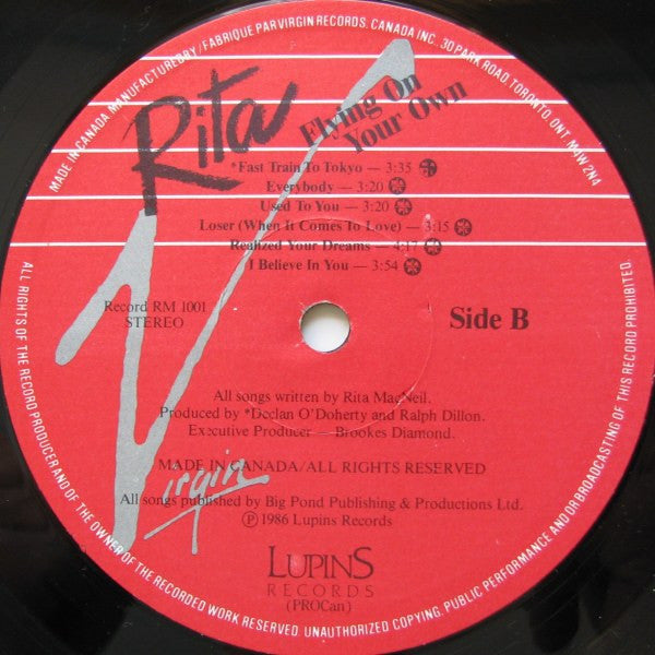 Rita MacNeil : Flying On Your Own (LP, Album)