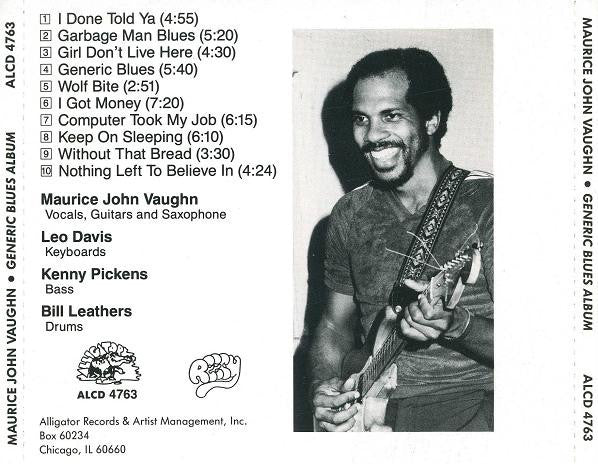 Maurice John Vaughn : Generic Blues Album (CD)