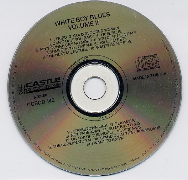 Various : White Boy Blues Volume 2 (CD, Comp)
