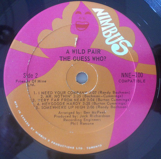 The Staccatos (3) And The Guess Who?* : A Wild Pair (LP, Album)