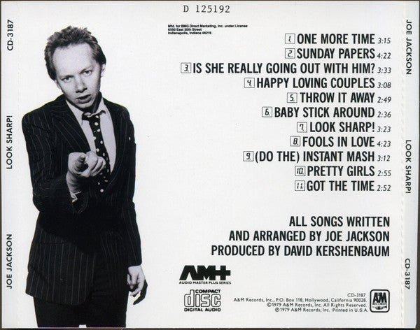 Joe Jackson : Look Sharp! (CD, Album, Club, RE)