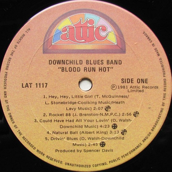 Downchild Blues Band With Spencer Davis : Blood Run Hot (LP, Album)