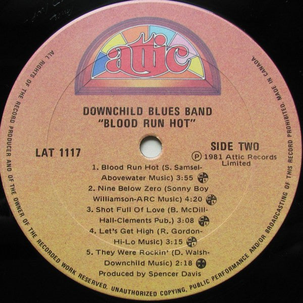 Downchild Blues Band With Spencer Davis : Blood Run Hot (LP, Album)