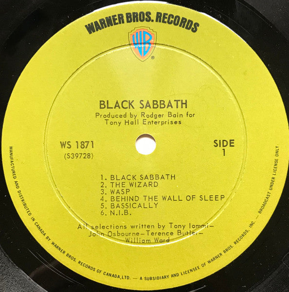 Black Sabbath : Black Sabbath (LP, Album)