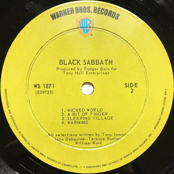 Black Sabbath : Black Sabbath (LP, Album)