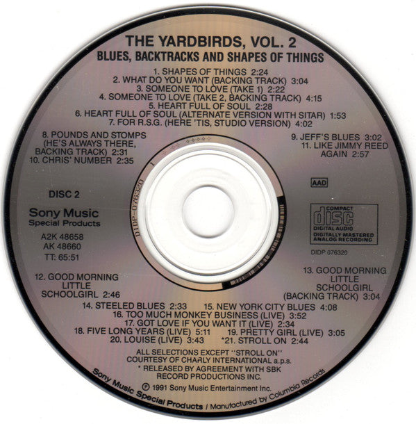 The Yardbirds : Blues, Backtracks And Shapes Of Things Vol. 2 (2xCD, Comp, RM)