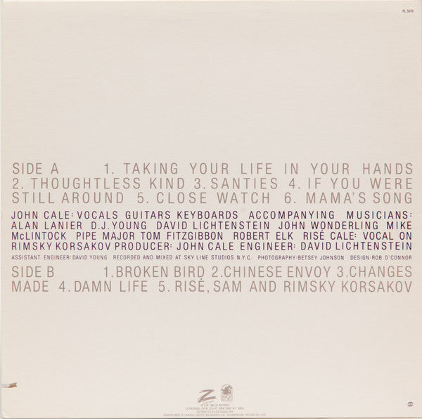 John Cale : Music For A New Society (LP, Album)