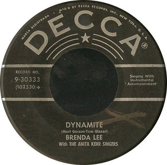 Brenda Lee : Love You 'Till I Die / Dynamite (7", Glo)