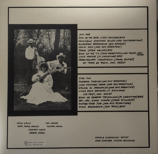 Rock Creek County Rendition : Down-Home Bluegrass (LP, Album)
