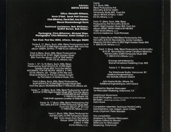 R.E.M. : In Time: The Best Of R.E.M. 1988-2003 (CD, Comp)