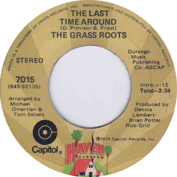The Grass Roots : Mamacita (7", Single)