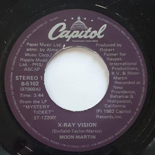 Moon Martin : X-Ray Vision (7")