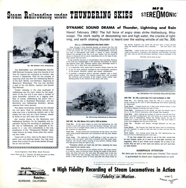 No Artist : Steam Railroading Under Thundering Skies (LP)