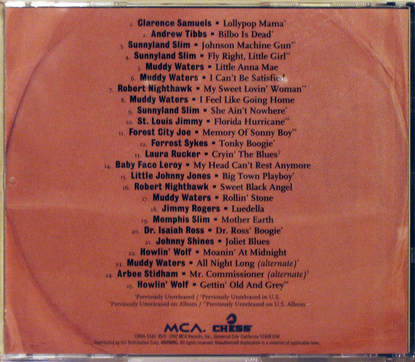 Various : Chess Blues (4xCD, Comp, DAD + Box)