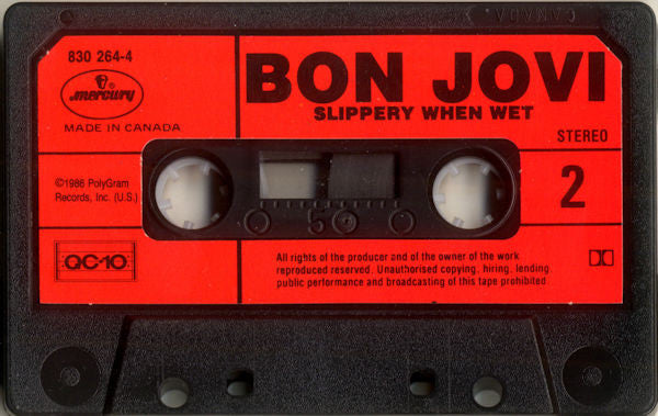 Bon Jovi : Slippery When Wet (Cass, Album, QC-)