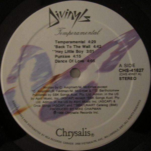 Divinyls : Temperamental (LP, Album)