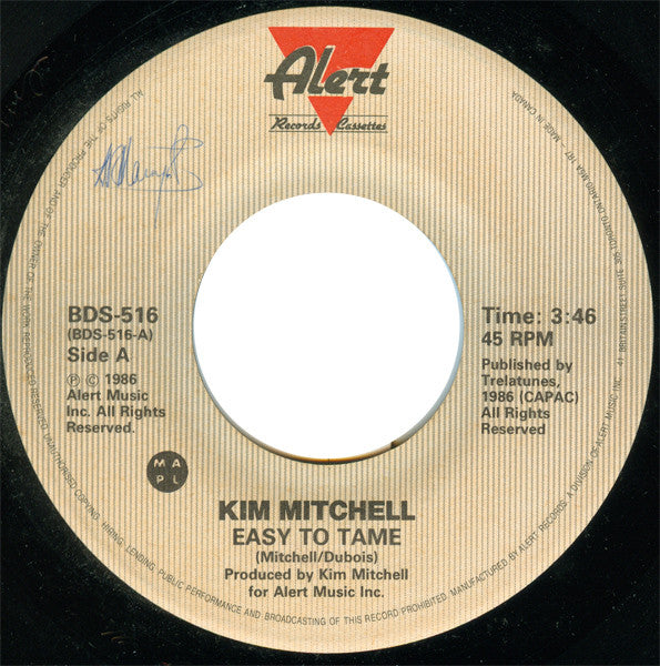 Kim Mitchell : Easy To Tame (7", Single)