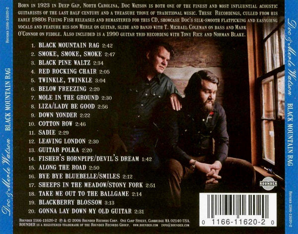 Doc & Merle Watson : Black Mountain Rag (CD, Comp)